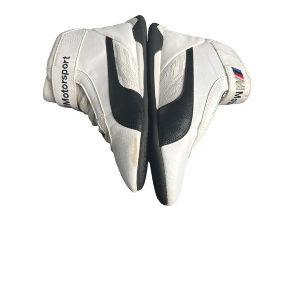 Puma X BMW M Motorsport High-Top Racing Shoes‎ Size 6.5 US White & Black Leather - Picture 10 of 10
